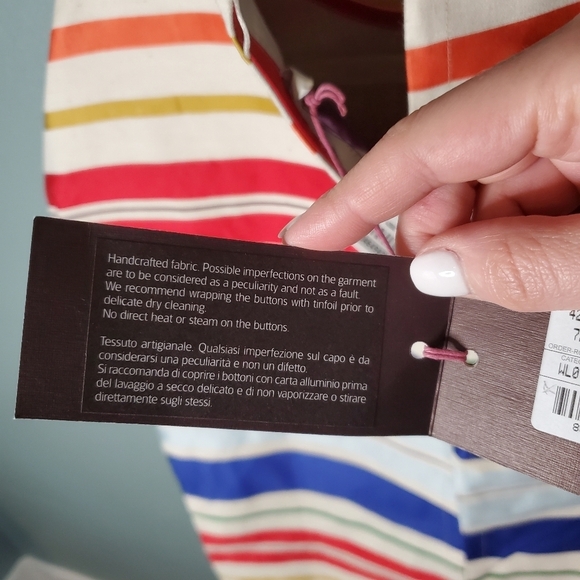 NWT Stella McCartney button back silk top size 42 - Picture 12 of 15